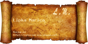 Lipka Marica névjegykártya